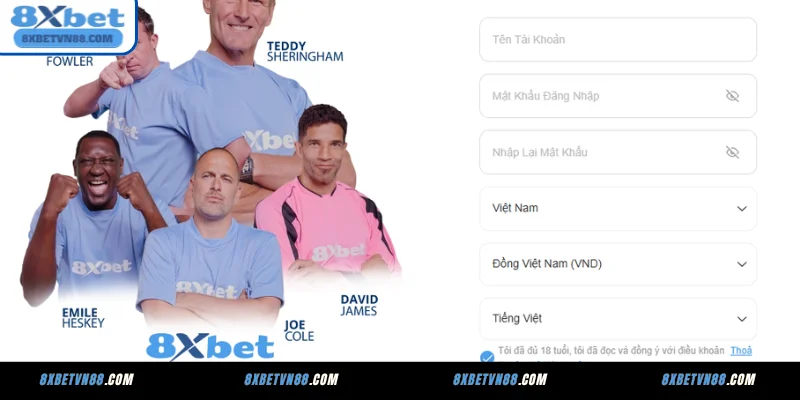 Đăng ký 8XBET -> Nạp tiền