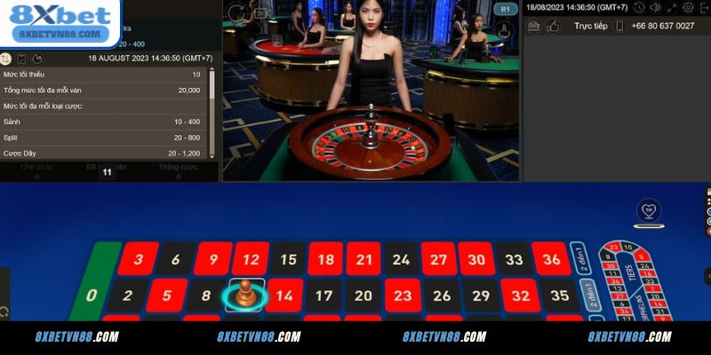 Quy tắc tham gia Roulette đơn giản tại nhà cái 8XBET